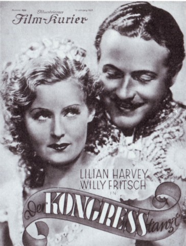 Poster for the film operetta "Der Kongress tanzt".