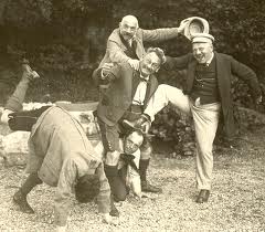 Leo Fall, horsing around with his librettists.