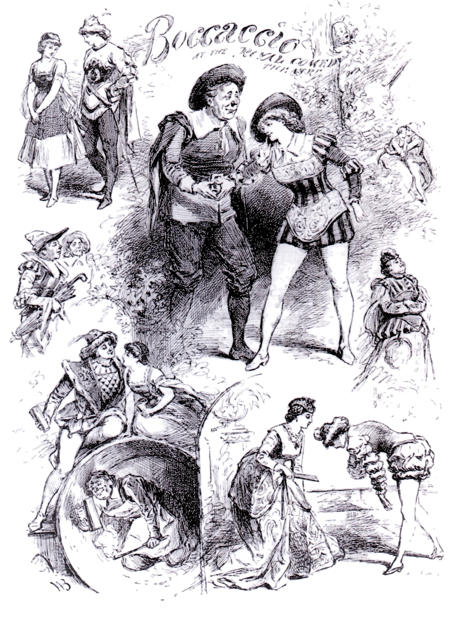 Poster for a "Boccaccio" production in London, 1882.