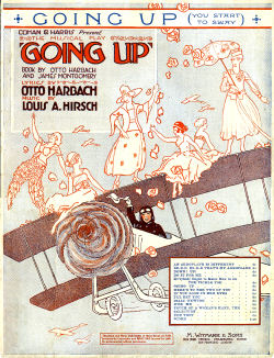 Sheet music cover for "Going Up!"