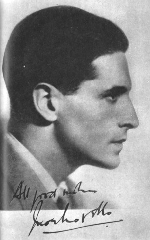 Autograph card, Ivor Novello.