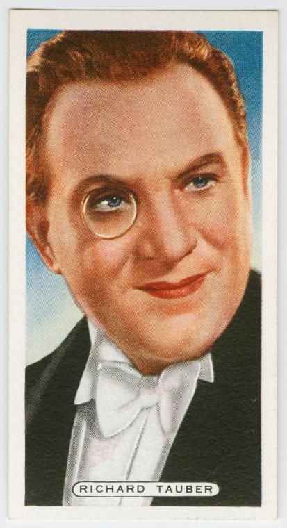 Richard Tauber in a 1920s cigarette ad.