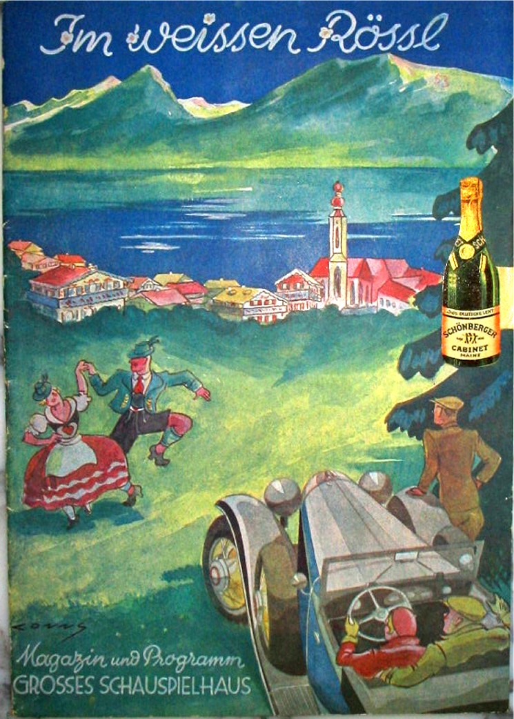 Souvenir broschure of the original 1930 Berlin production of "Im weißen Rössl".