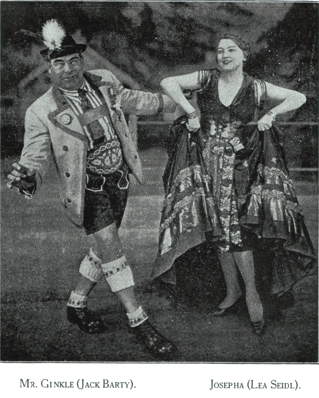 Lea Seidl demonstrating how to properly dress and dance in an Alpine setting.