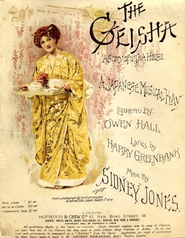Cover of the vocal score of "The Geisha".