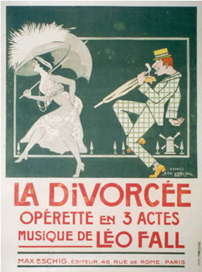 Leo Fall's "Die geschiedene Frau" was also performed in France.