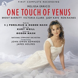 The cover of the new complete "One Touch of Venus" recording on JAY Records.