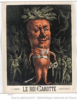 Poster by Henri Meyer for "Le Roi Carotte" (1892.) 