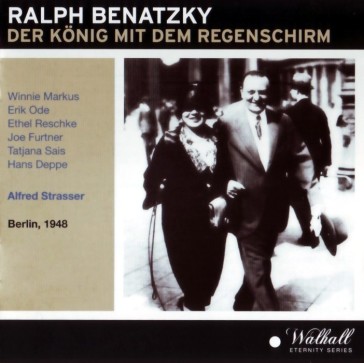 The CD cover of Walhall's edition of "Der König mit dem Regenschirm."