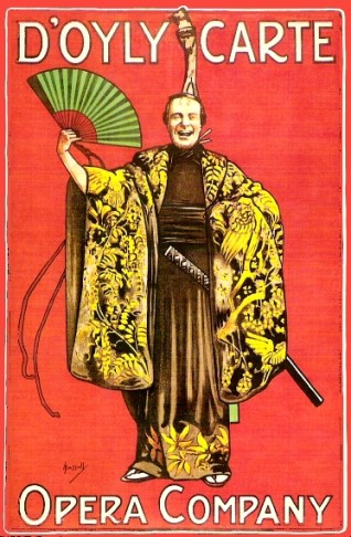 Theatre poster for "The Mikado."