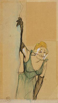 Yvette Gilbert, as seen by Toulouse-Lautrec.