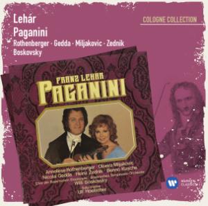 The new re-re-lease of Lehár's "Paganini" with opera stars Nicolai Gedda and Anneliese Rothenberger.