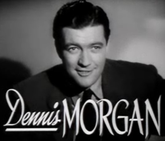 Dennis Morgan in the trailer for the film "The Hard Way" (1943).