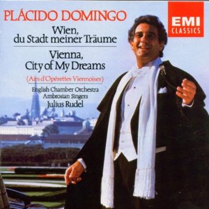 This is what opera tenors singing operetta albums looked like one generation earlier: Placido Domingo's "Vienna, City of My Dreams" (EMI).