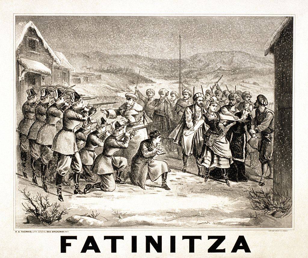 Poster for Franz von Suppé's "Fatinitza."