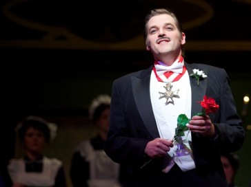 Tenor Clark Sturdevant in the title role of "The Little King."