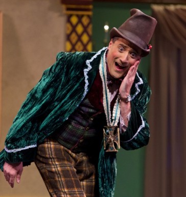 Anthony Maida evoking the grand Viennese comedy tradition as the poor poet Huck in "The Little King."