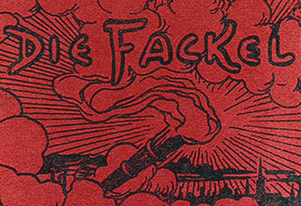 Art work on the cover of Karl Kraus' "Die Fackel."