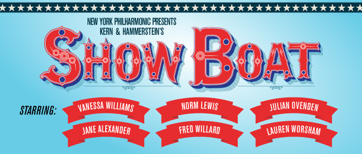 Poster for the 2014 production of "Show Boat" in New York.