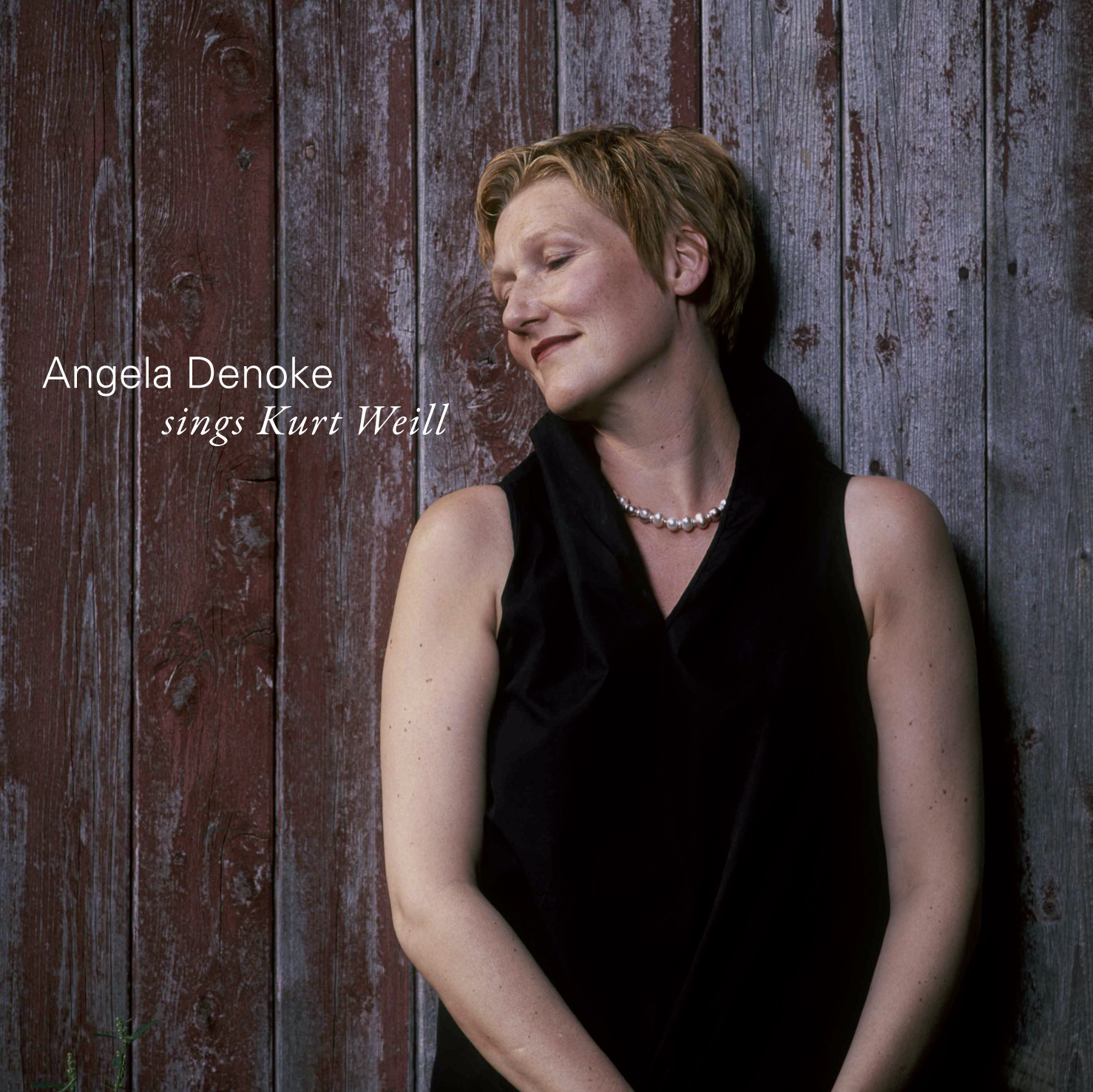 Poster for Angela Denoke's Weill programm, designed by Honigtee Music.