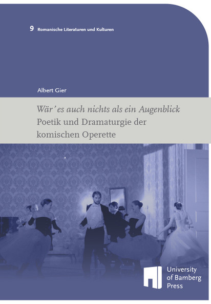 The cover of Albert Gier's new operetta study.