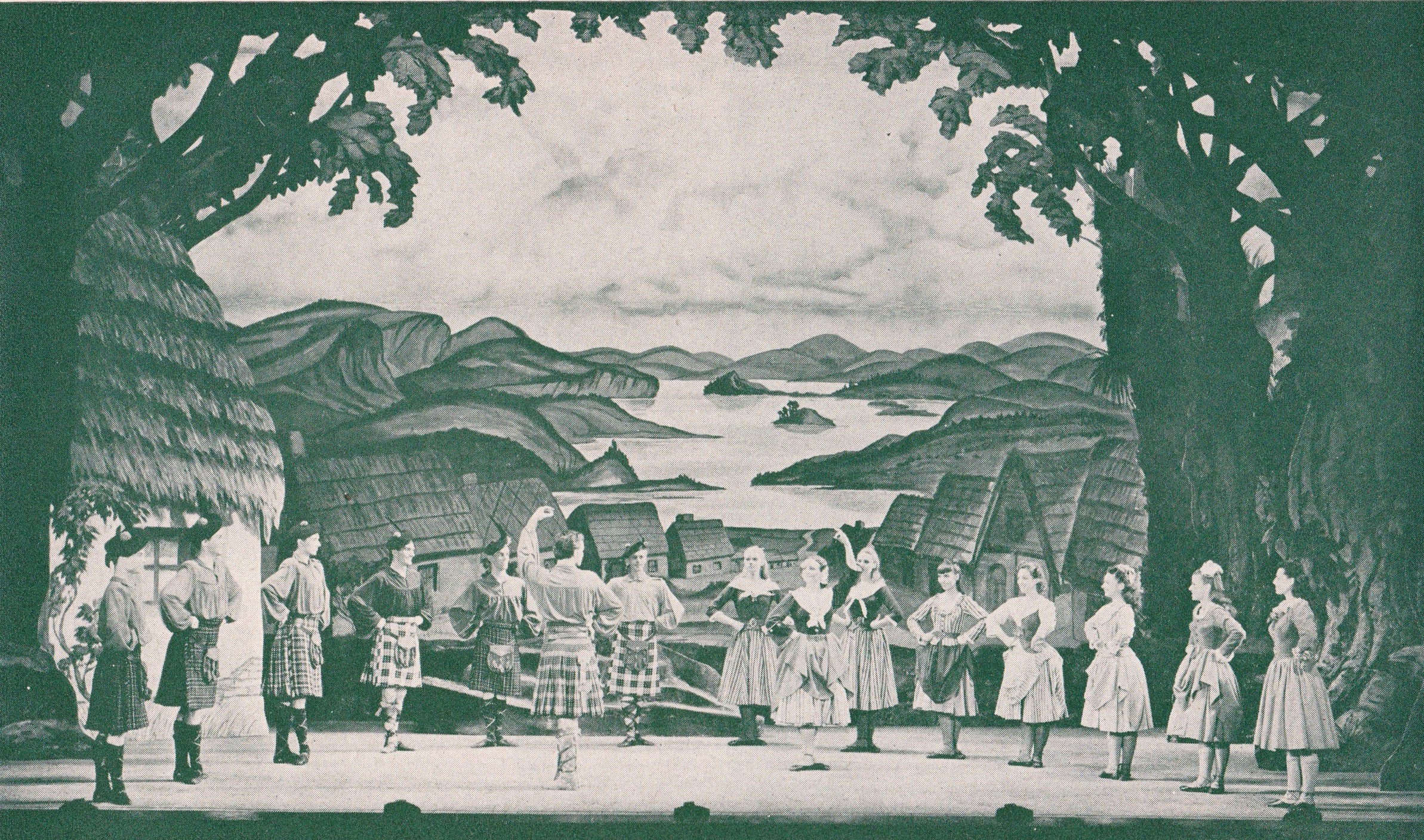 Scene from the original "Brigadoon" production on Broadway.