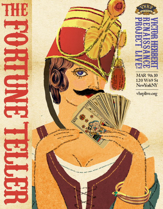 Art work for the new "Fortune Teller" production in New York.