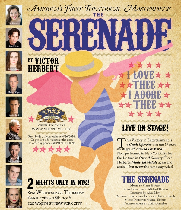 Poster for the 2016 production of Victor Herbert's "Serenade."