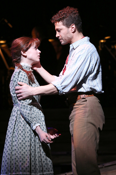 Alexandra Socha and Justin Guarini in Encores' "Paint Your Wagon," 2015. (Photo: Joan Marcus)