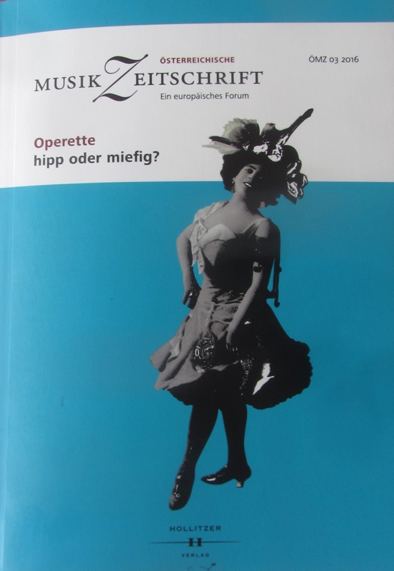 Cover of the 2016 operetta issue of the ÖMZ.