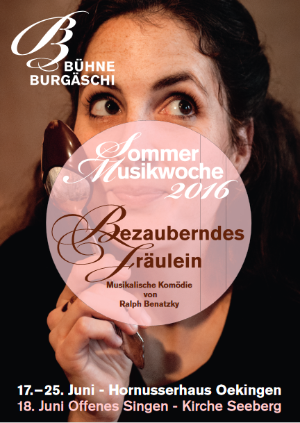 Poster for the Swiss production of "Bezauberndes Fräulein."