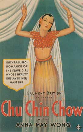 Poster for the 1934 film "Chu Chin Chow," starring  Anna May Wong.