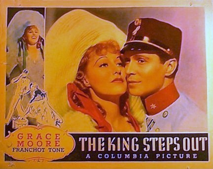 Poster for the 1936 Columbia Pictures movie "The King Steps Out" starring Grace Moore.