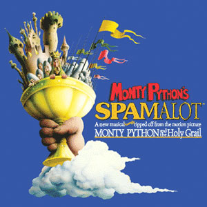 Original Broadway windowcard for the musical version of "Spamalot," 2005.