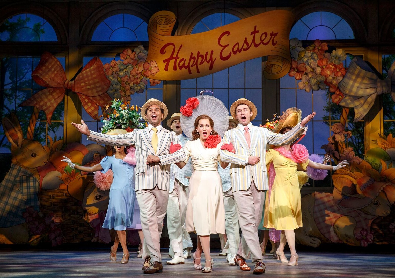 The "Easter Parade" number from the 2016 "Holiday Inn" with Corbin Bleu, Lora Lee Gayer and Bryce Pinkham. (Photo: Joan Marcus)