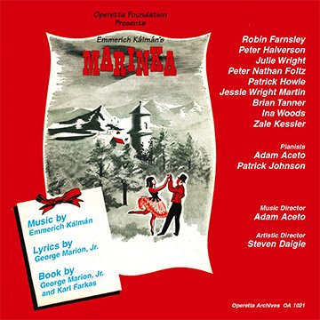 The CD cover for the 2006 recording of "Marinka," issued by the Operetta Foundation in Los Angeles.