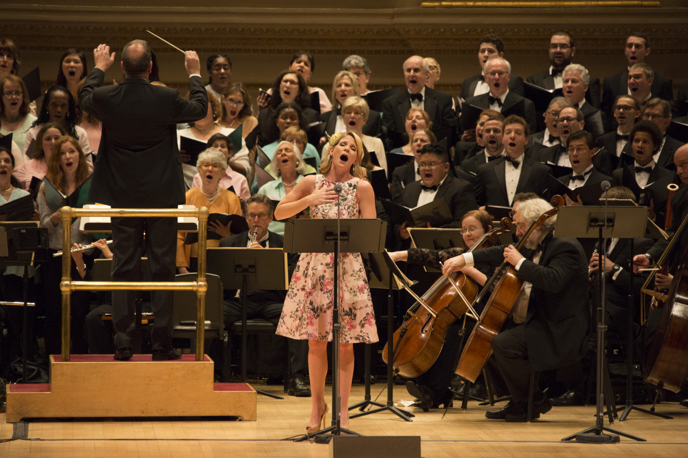 Kelli O'Hara with the Orchestra of St. Luke's in "Babes in Toyland." (Photo: Erin Baiano)