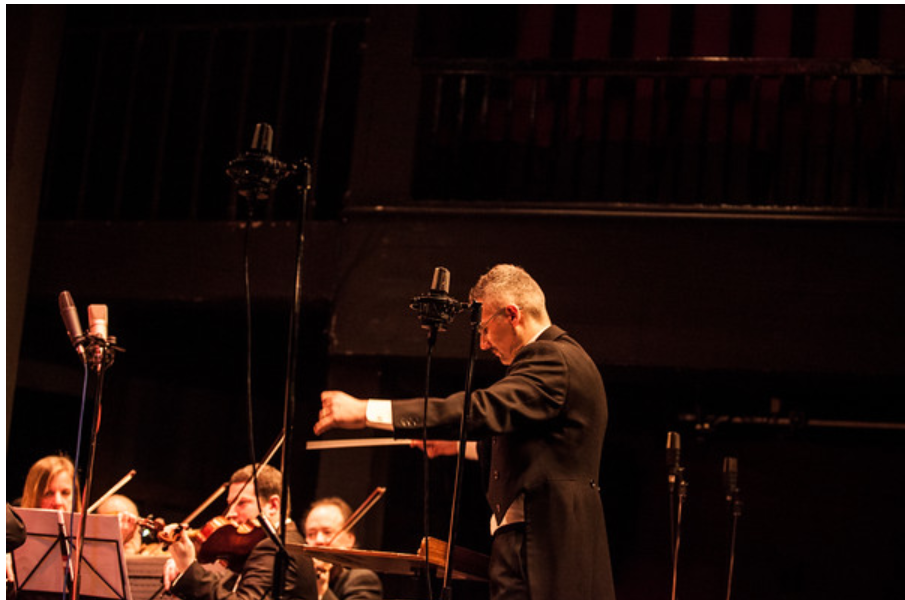 Dario Salvi conducting the Imperial Vienna Orchestra at Maddermarket Theatre, Norwich. (Photo: Mark Stimpson Photography)