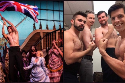 Hunky Pin-Up Guys in Young Vic’s “HMS Pinafore”