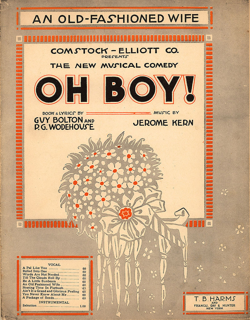 Sheet music from Jerome Kern's "Oh Boy!"