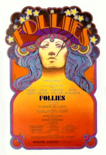 The original Broadway "Follies" poster, 1971.