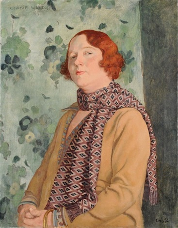 Emil Orlik's "Portrait von der Chansonsängerin Claire Waldoff."
