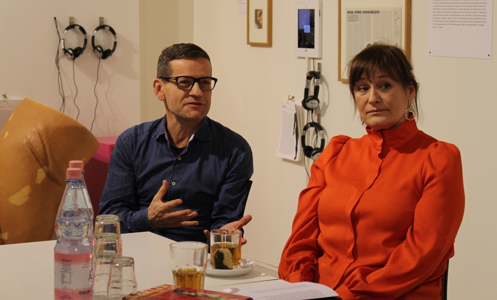 Christoph Marti (l.) and Andreja Schneider at Schwules Museum. (Photo: Juan Carlos Rosa)