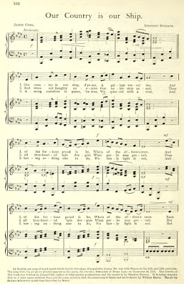 Sheet music for "Our Country is our Ship." (Photo: Kurt Gänzl Archive)