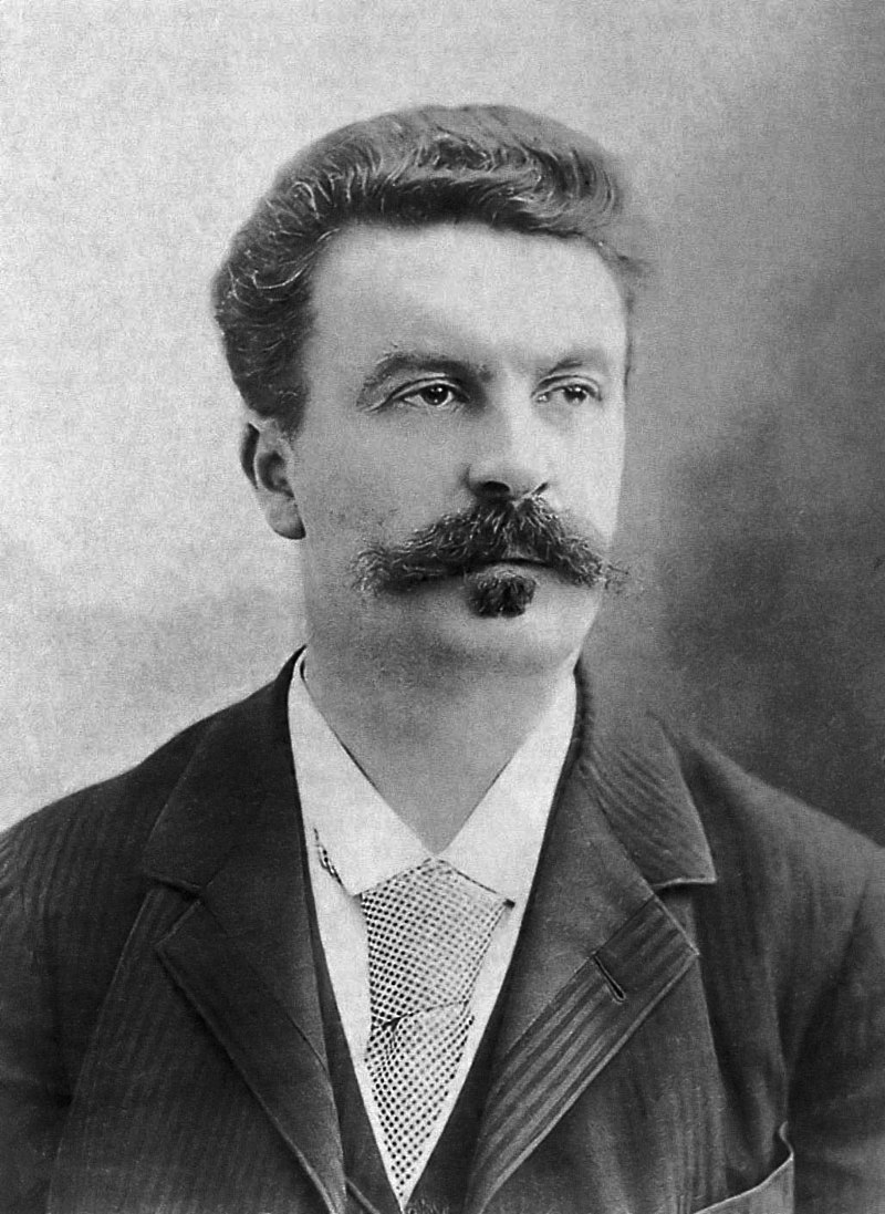 Guy de Maupassant photographed by Félix Nadar in 1888.