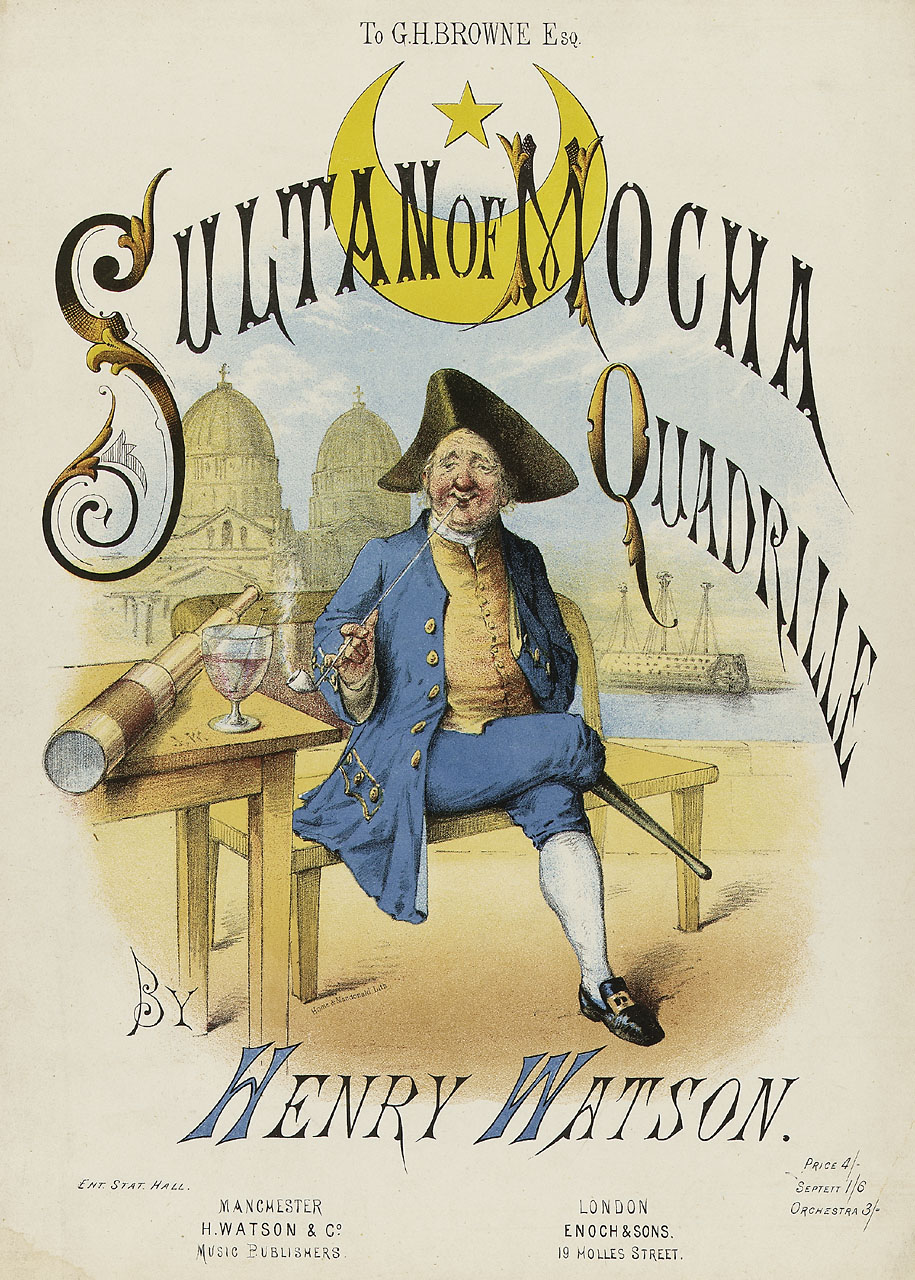 Sheet music cover for "The Sultan of Mocha."