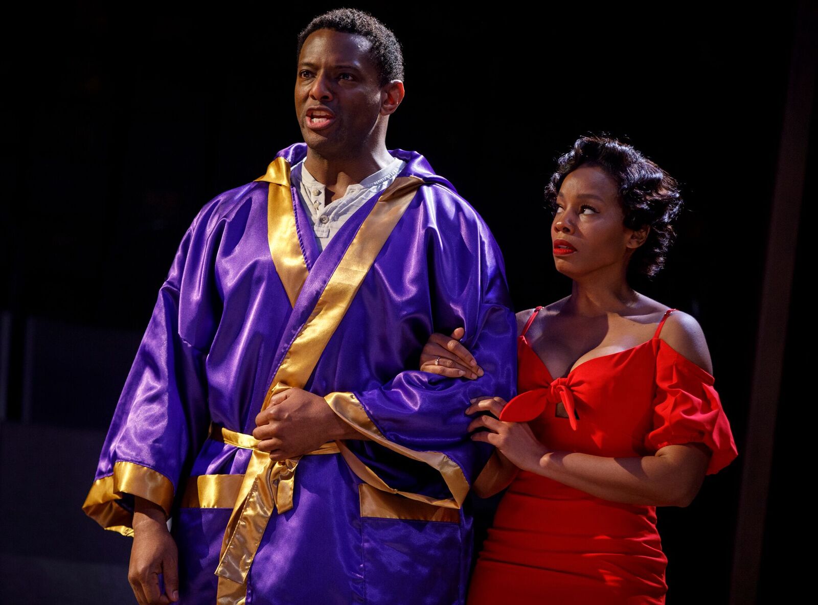 David Aron Damane and Anika Noni Rose in "Carmen Jones." (Photo: Joan Marcus)