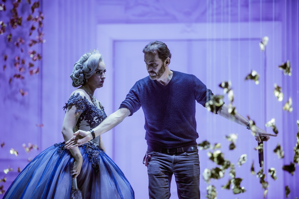 Choreographer Giorgio Madia at work with Maria Listra as Franzi in "Wiener Blut." (Photo: Gabriela Liivamaegi)