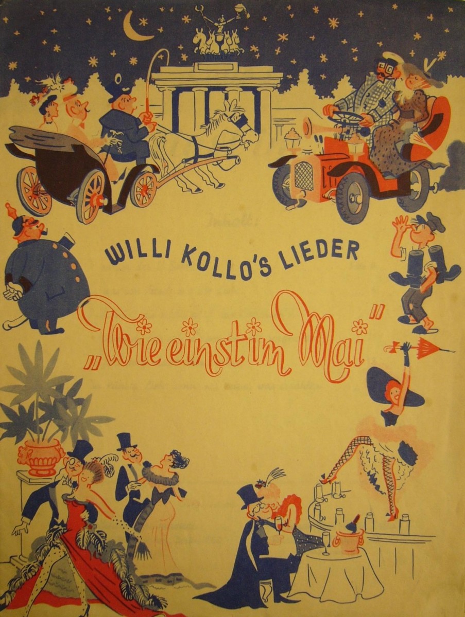 Song selection from Willi Kollo's 1943 version of "Wie einst im Mai."