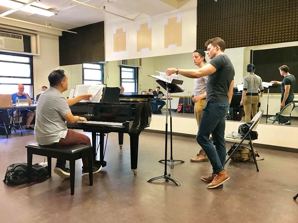 Rehearsals for "Shooting Star" in New York, 2018. (Photo: Private)